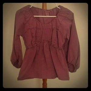 Sundance dusty plum cotton blouse